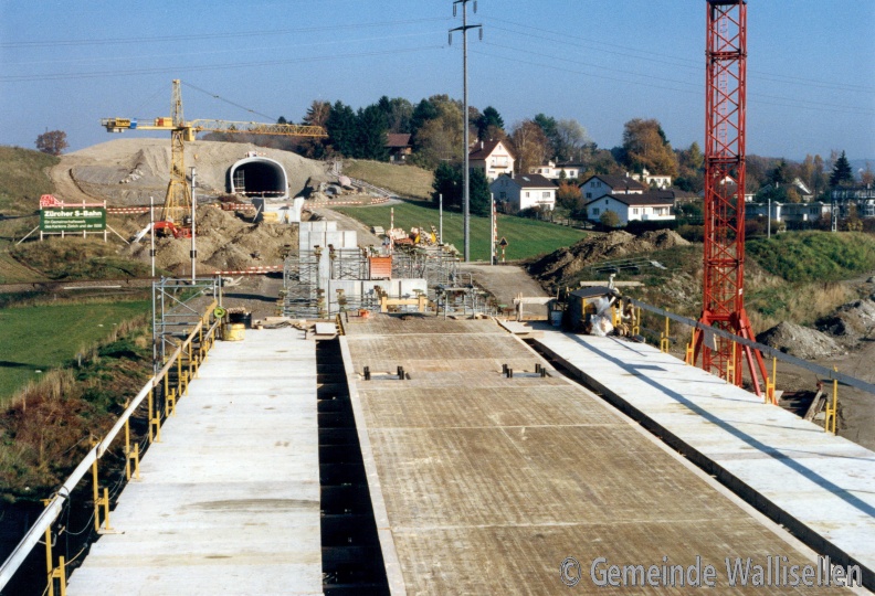 Bau Zürcher S-Bahn Projektabschnitt Föhrlibuck-Tunnel