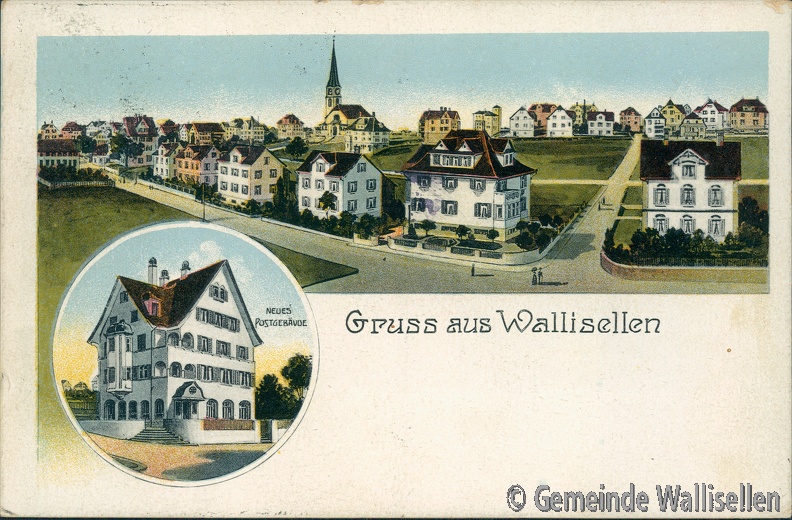Postkarte Wallisellen Gesamtansichten