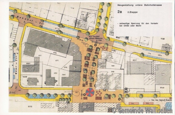 Plan Neugestaltung untere Bahnhofstrasse